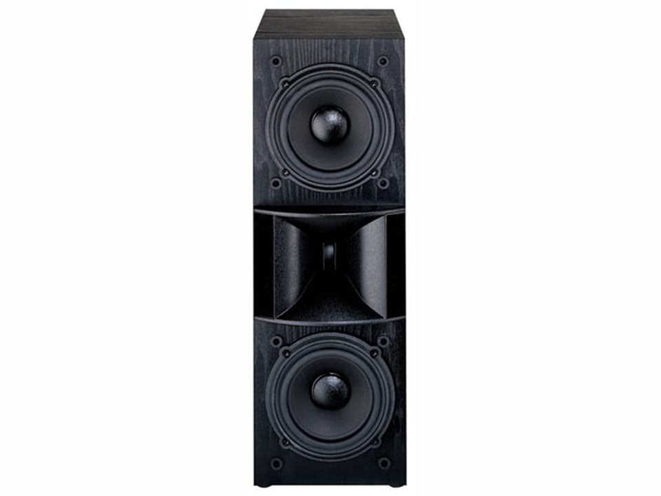 HT 4V - Black - Dual 5 1/4 inch Two-Way Bookshelf Speaker - Hero